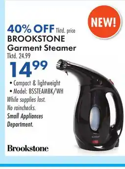 Boscov's BROOKSTONE Garment Steamer offer