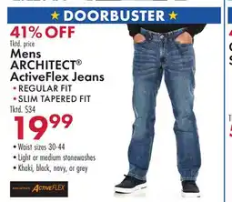 Boscov's Mens ARCHITECT ActiveFlex Jeans offer