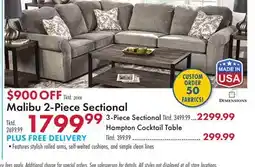 Boscov's Malibu 2-Piece Sectional offer