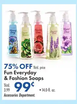 Boscov's Fun Everyday & Fashion Soaps offer