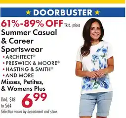 Boscov's Summer Casual & Career Sportswear offer