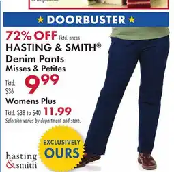 Boscov's HASTING & SMITH Denim Pants offer