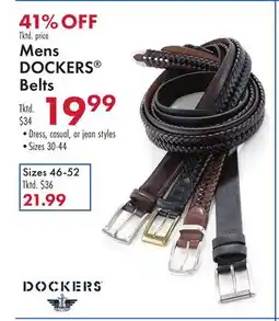 Boscov's Mens DOCKERS Belts offer