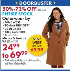 Boscov's Outerwear by NINE WEST, TOMMY HILFIGER , 32 DEGREES, FREE COUNTRY, BIG CHILL offer