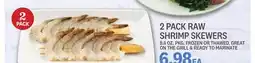 Kings Food Markets 2 PACK RAW SHRIMP SKEWERS offer
