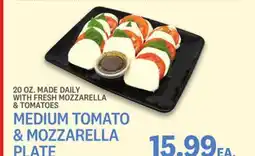 Kings Food Markets MEDIUM TOMATO & MOZZARELLA PLATE offer