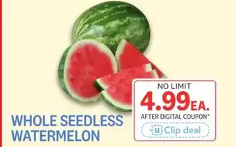 Kings Food Markets WHOLE SEEDLESS WATERMELON offer