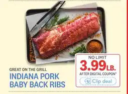 Kings Food Markets INDIANA PORK BABY BACK RIBS offer