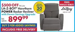 Boscov's LA-Z-BOY Hawthorn POWER Rocker Recliner offer
