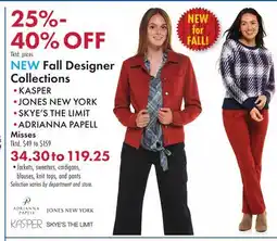 Boscov's Fall Designer Collections offer