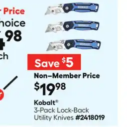 Lowe's 3-Pack Lock-Back Utility Knives offer