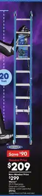 Lowe's 20-ft Fiberglass Extension Ladder offer