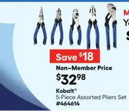 Lowe's 5-Piece Assorted Pliers Set offer