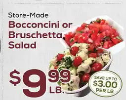 DeCicco & Sons Bocconcini or Bruschetta Salad offer