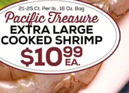 DeCicco & Sons Pacific Treasure EXTRA LARGE COOKED SHRIMP offer