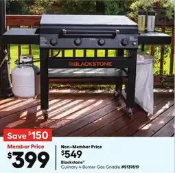 Lowe's Blackstone Culinary 4-Burner Gas Griddle offer