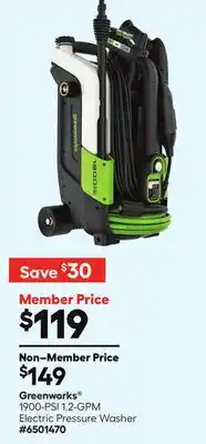 Lowe's 1900-PSI 1.2-GPM Electric Pressure Washer offer
