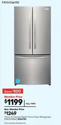 Lowe's 17.6-cu ft Counter-Depth French Door Refrigerator offer
