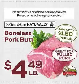 DeCicco & Sons Boneless Pork Butt offer
