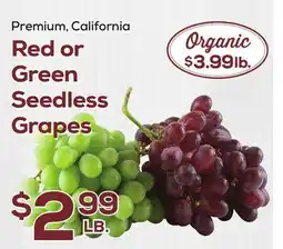 DeCicco & Sons Red or Green Seedless Grapes offer
