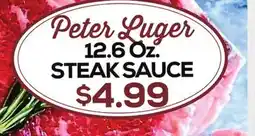 DeCicco & Sons Peter Luger 12.6 Oz. STEAK SAUCE offer