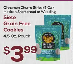 DeCicco & Sons Wedding Siete Grain Free Cookies 4.5 Oz. Pouch offer