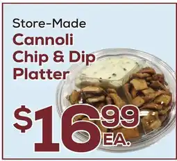 DeCicco & Sons Cannoli Chip & Dip Platter offer