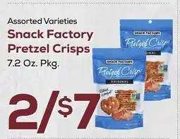 DeCicco & Sons Snack Factory Pretzel Crisps offer