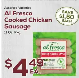DeCicco & Sons Al Fresco Cooked Chicken Sausage offer