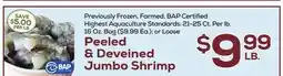DeCicco & Sons Peeled & Deveined Jumbo Shrimp offer