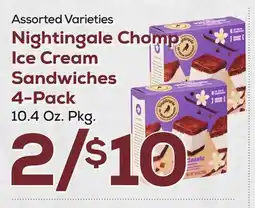 DeCicco & Sons Nightingale Chomp Ice Cream Sandwiches 4-Pack offer