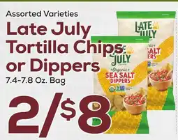 DeCicco & Sons Late July Tortilla Chips or Dippers offer