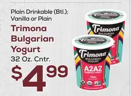 DeCicco & Sons Trimona Bulgarian Yogurt offer