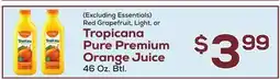 DeCicco & Sons Tropicana Pure Premium Orange Juice offer