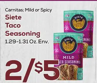 DeCicco & Sons Siete Taco Seasoning offer