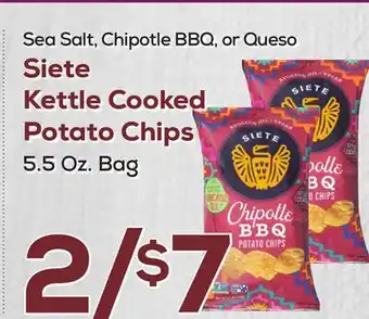 DeCicco & Sons Siete Kettle Cooked Potato Chips offer