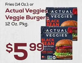 DeCicco & Sons Actual Veggies Veggie Burgers offer
