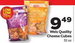 Weis Markets Weis Quality Cheese Cubes offer