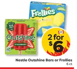Weis Markets Nestle Outshine Bars or Frollies offer
