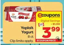 Weis Markets Yoplait Yogurt offer