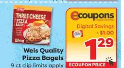 Weis Markets Weis Quality Pizza Bagels offer