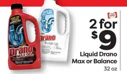 Weis Markets Liquid Drano Max or Balance offer