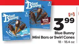 Weis Markets Blue Bunny Mini Bars or Swirl Cones offer