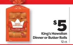 Weis Markets King's Hawaiian Dinner or Butter Rolls offer