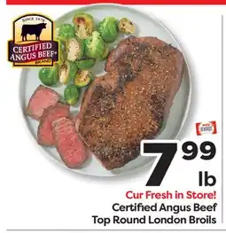 Weis Markets Certified Angus Beef Top Round London Broils offer