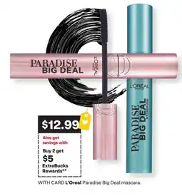 CVS L'Oreal Paradise Big Deal mascara offer