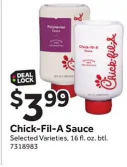 Stop&Shop Chick-Fil-A Sauce offer