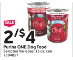 Stop&Shop Purina ONE Dog Food offer