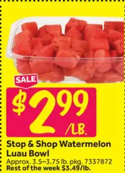Stop&Shop Stop & Shop Watermelon Luau Bowl offer