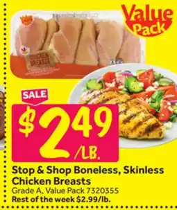 Stop&Shop Stop & Shop Boneless, Skinless Chicken Breasts offer